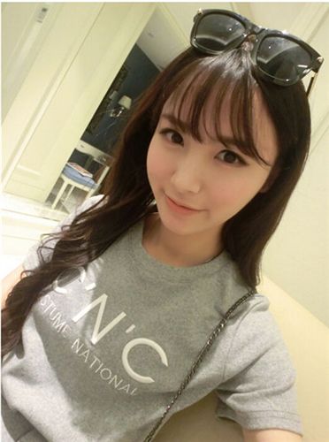 女式T恤 歐洲站學(xué)院風(fēng)短袖上衣女2015新款夏裝甜美淑女修身圓領(lǐng)打底衫T恤原始圖片2