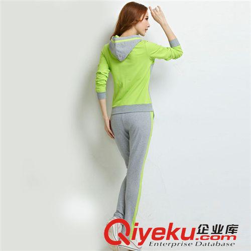 休閑套裝 早秋新款大碼女春秋裝運(yùn)動(dòng)休閑服套裝棉衛(wèi)衣女士秋季歐貨女套裝