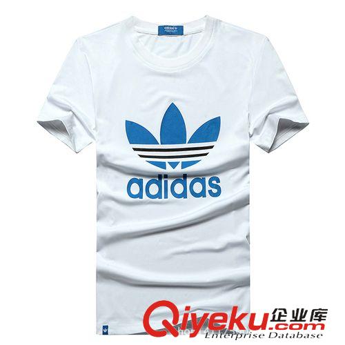 爆款T恤 2015夏季品牌男式半袖T恤運動休閑短袖純棉圓領t恤青年一件代發原始圖片3