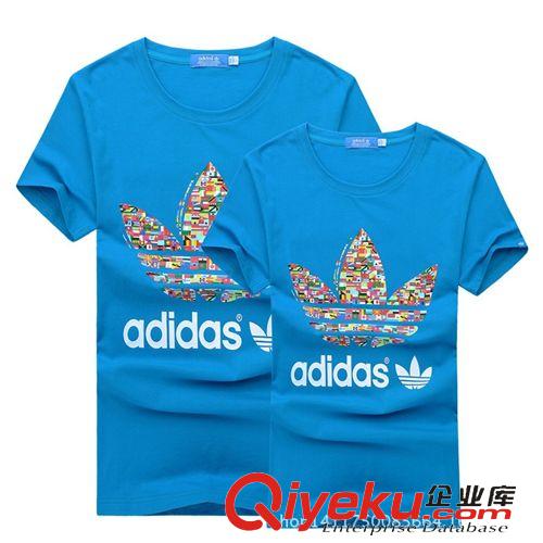 爆款T恤 2015夏季品牌男式半袖T恤運動休閑短袖純棉圓領t恤青年一件代發
