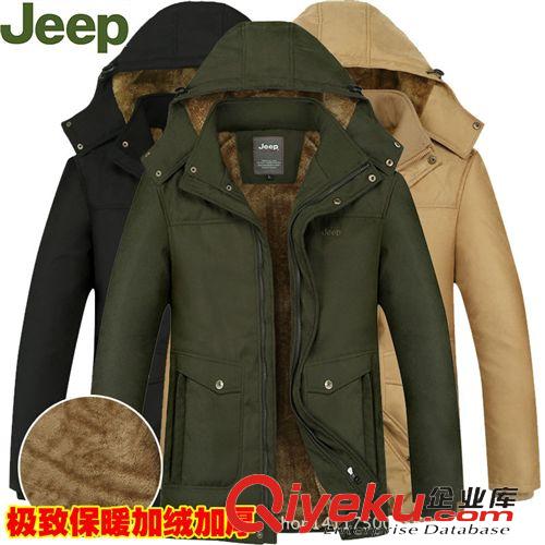 棉衣 品牌男裝加絨加厚羽絨服 中老年中長款外套 冬裝男式戶外棉衣清倉原始圖片2