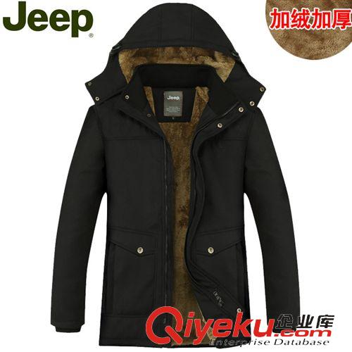 棉衣 品牌男裝加絨加厚羽絨服 中老年中長款外套 冬裝男式戶外棉衣清倉原始圖片3