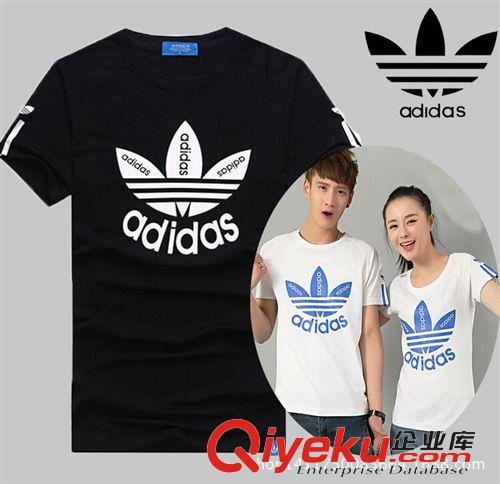 T恤 2015新品男士短袖t恤 運(yùn)動(dòng)品牌休閑半袖圓領(lǐng)全棉套頭體恤團(tuán)購(gòu)批發(fā)
