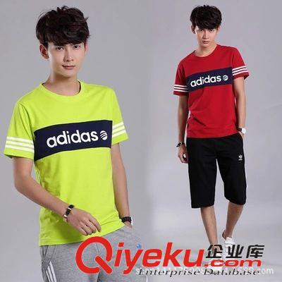 T恤 2015男式運動 短袖T恤名星同款zp夏裝衣服青少年學生半短袖t恤