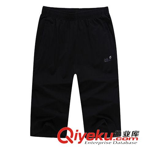 運(yùn)動(dòng)褲 品牌男裝戶外運(yùn)動(dòng)褲 潮男旅行款式休閑五分褲松緊加大加肥中褲男原始圖片2
