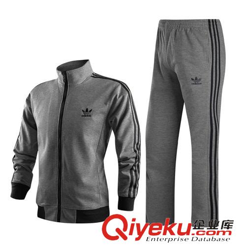 長(zhǎng)袖套裝 15男女士中老年純棉情侶運(yùn)動(dòng)服套裝春秋裝運(yùn)動(dòng)衣長(zhǎng)袖寬松外套大碼