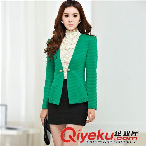小西裝外套 2015春季新品女外套 韓版小西裝女OL修身小西服