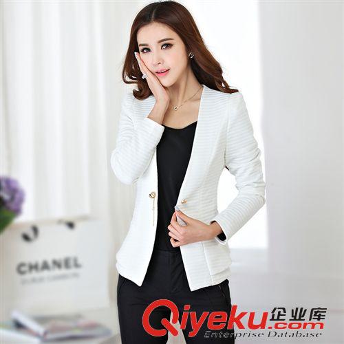 小西裝外套 2015春季新品女外套 韓版小西裝女OL修身小西服