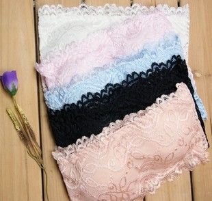 抹胸 春夏款防走光蕾絲裹胸小背心性感內(nèi)搭打底內(nèi)衣抹胸帶胸墊