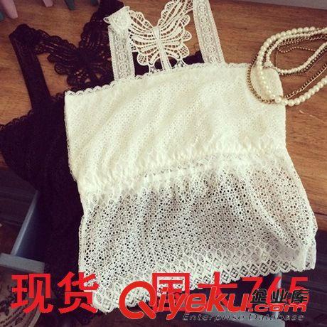 抹胸 超性感防走光好品質(zhì)鏤空蝴蝶結(jié)蕾絲抹胸原始圖片3