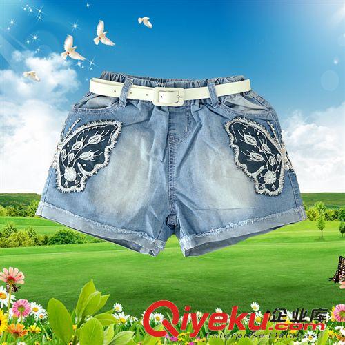 2015新款精品夏裝 品牌童裝15夏裝新款牛仔短褲150-165中大女童青少年熱褲一件代發原始圖片3