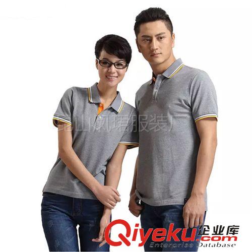 T恤衫 品牌男裝polo衫 男女灰色翻領運動休閑短袖男式t恤男 廣告衫原始圖片2
