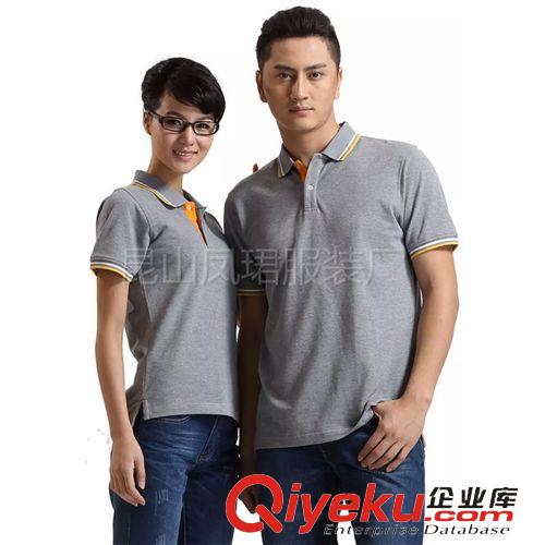 T恤衫 品牌男裝polo衫 男女灰色翻領運動休閑短袖男式t恤男 廣告衫原始圖片3