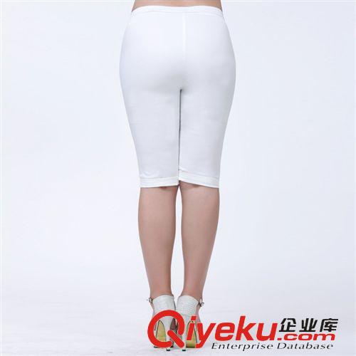 大碼裝系列 批發供應2015大碼女裝胖MM顯瘦五分褲新款韓版時尚打底褲女褲潮原始圖片2