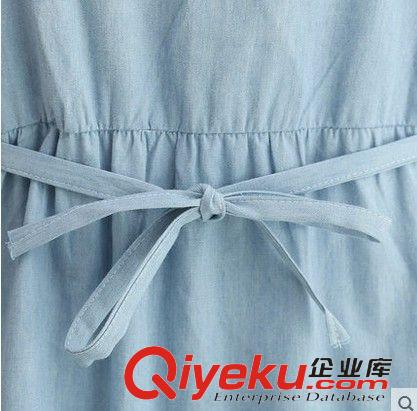 孕婦裙 2015新款夏裝孕婦寬松短袖中長(zhǎng)款連衣裙原始圖片3