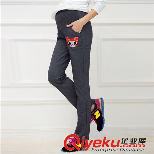 孕婦褲 初春新品裝時(shí)尚運(yùn)動(dòng)孕婦褲休閑款原始圖片3
