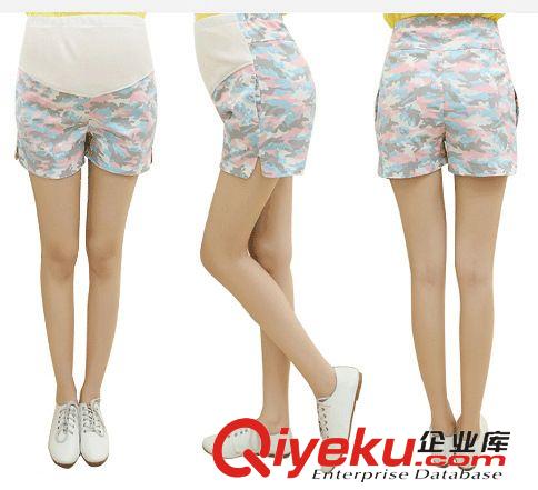 孕婦褲 韓版孕婦夏季加大碼可調(diào)節(jié)時(shí)尚純棉托腹孕婦短褲原始圖片3