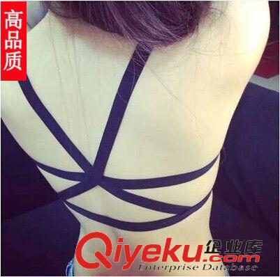 小背心、吊帶衫、裹胸 歐美內(nèi)搭百搭背后鏤空吊帶胸墊背心裹胸原始圖片3