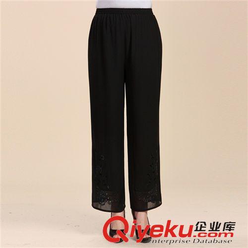褲子系列1 2015女式夏季褲子中老年媽媽裝中年女式時(shí)尚韓版褲女式九分褲夏裝原始圖片2