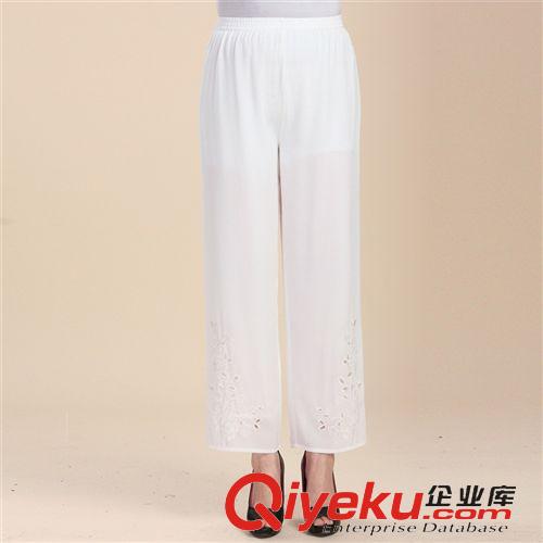 褲子系列1 2015女式夏季褲子中老年媽媽裝中年女式時(shí)尚韓版褲女式九分褲夏裝原始圖片3
