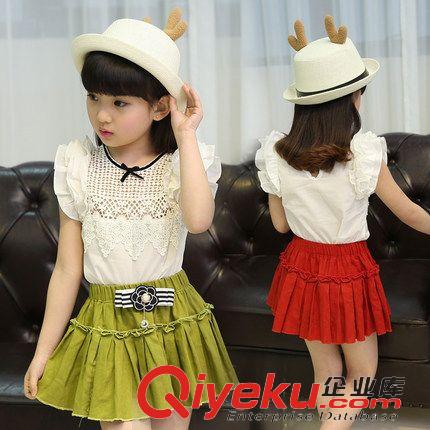 批發(fā){za} 童裝童套裝 2015夏季新款套裝中大女童套裝時(shí)尚公主套裙熱銷(xiāo)款潮