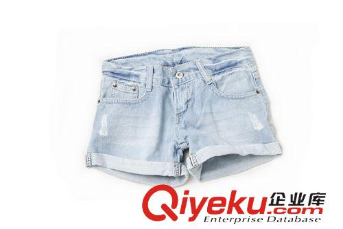 牛仔短褲 2015夏新款牛仔短褲女韓版卷邊磨破牛仔短褲大碼寬松時尚潮流女士原始圖片2