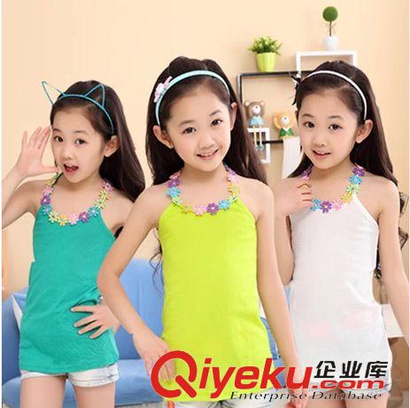 一件代發(fā) 夏季新款2015無袖袖童裝背心批發(fā) 純棉V字童背心 大中小童韓版