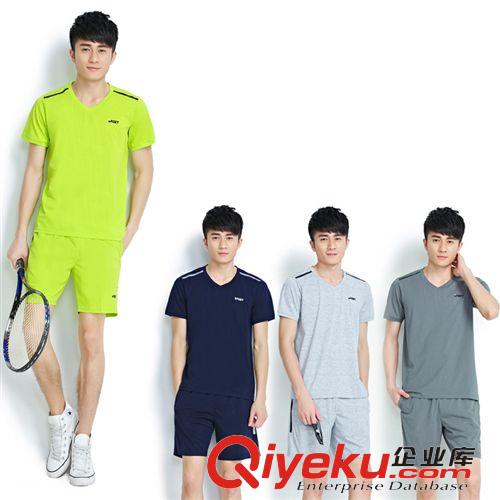 店長(zhǎng)熱賣 2015夏季男式短褲短袖休閑套裝運(yùn)動(dòng)服男款運(yùn)動(dòng)套裝球衣廠家直價(jià)原始圖片3