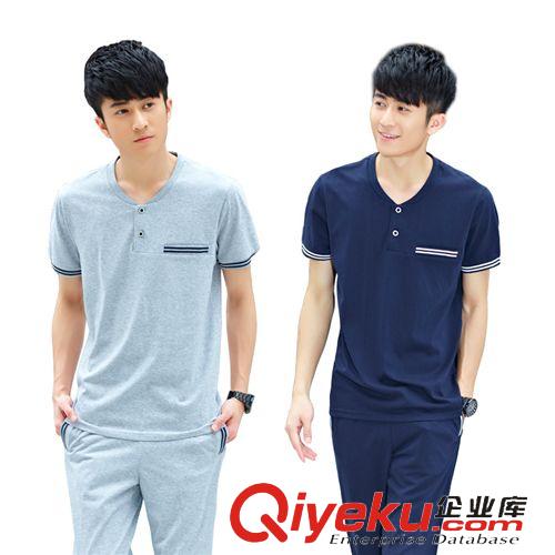 短袖套裝 2015夏季男裝運動套裝青少年T恤POLO衫情侶款短袖運動服廠家直銷