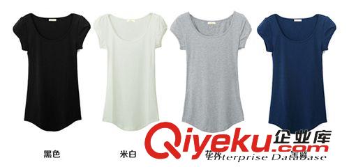上裝 春夏新款女式短袖t恤女 2015 女t恤  短袖t恤女 莫代爾短袖t恤女原始圖片3
