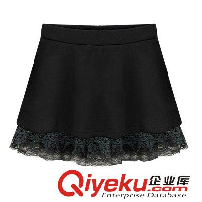 裙子 蕾絲半身裙女2015春季新款花邊百褶顯瘦大碼蓬蓬裙短裙子 半裙秋原始圖片3