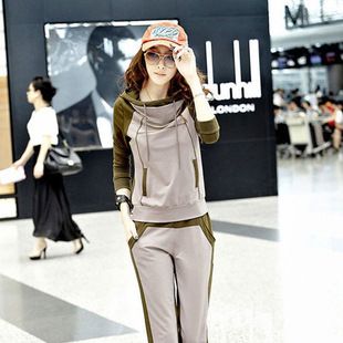 衛(wèi)衣/套裝 2014秋冬新款 連帽套衫運動套裝女款休閑衛(wèi)衣套裝原始圖片2