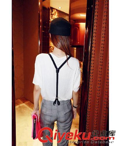 熱褲專區(qū) 歐洲站gd女裝氣質(zhì)女式格子背帶褲時尚百搭休閑褲長褲子