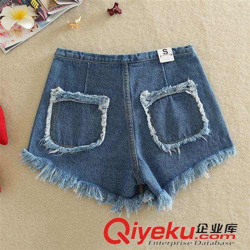 熱褲專區(qū) 韓國東大門小香風(fēng)夏款瘦腰流蘇牛仔短褲
