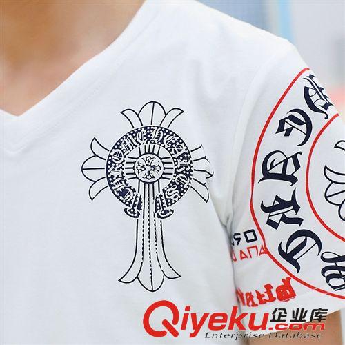 夏季熱賣 夏季新款短袖休閑t恤套裝 男七分褲 青少年運(yùn)動(dòng)套裝純棉潮男批發(fā)原始圖片2