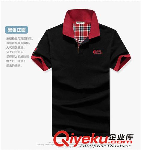 男士Polo衫 2015新品t恤男士短袖商务男装 翻领直筒薄款纯棉男式T恤批发