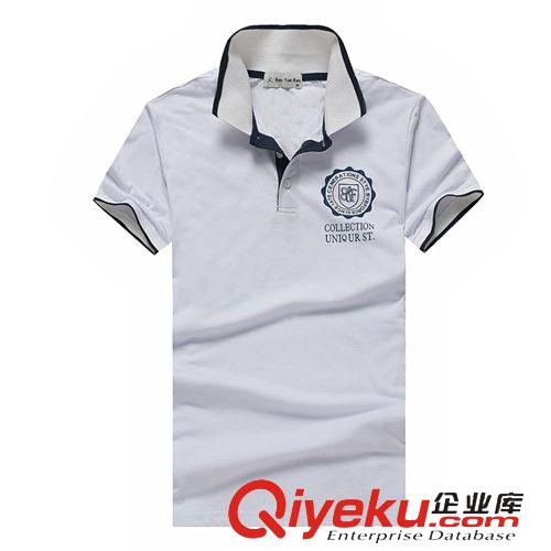 男士Polo衫 2015夏季薄款翻领t恤男短袖纯色 时尚休闲修身型男T恤潮厂家批发