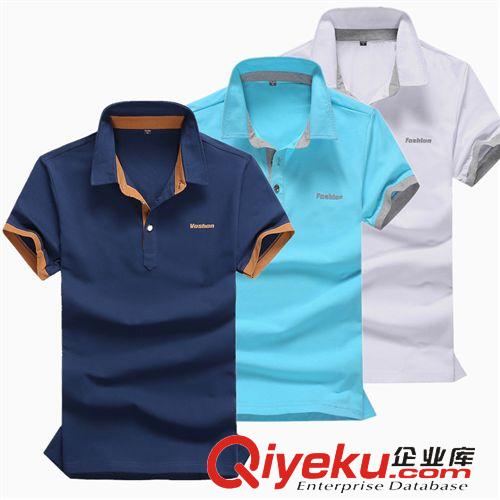  短袖T恤 男式夏季新品純棉t恤 直筒翻領(lǐng)男式短袖商務(wù)T恤男 廠家批發(fā)