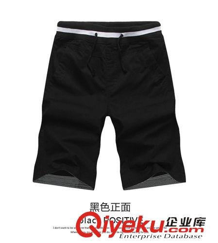 韓版休閑褲 男裝2015男士直筒中褲 男式休閑褲 水洗純棉中腰五分褲批發(fā)原始圖片2