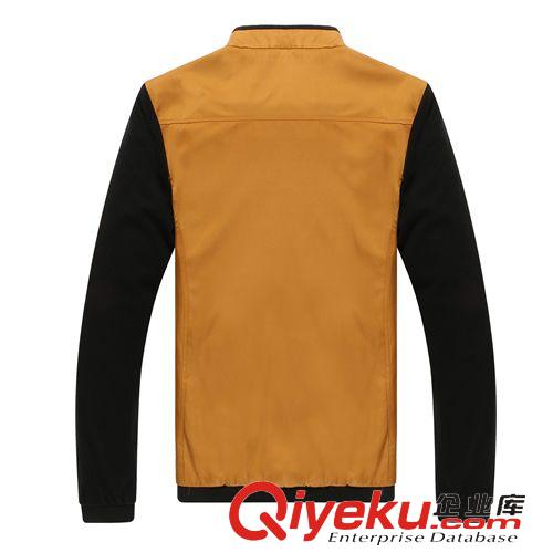 潮男夾克  2015新款zp男裝休閑夾克男 春秋薄款男式立領(lǐng)修身夾克外套原始圖片3