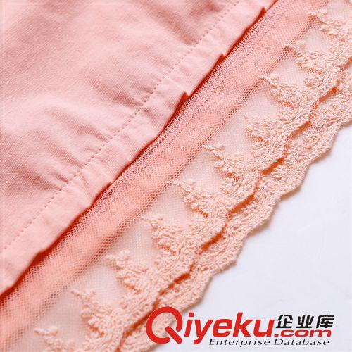 大碼女裝專區 2015夏季新款蕾絲純棉短袖T恤女大碼寬松中長款上衣貓頭鷹印花