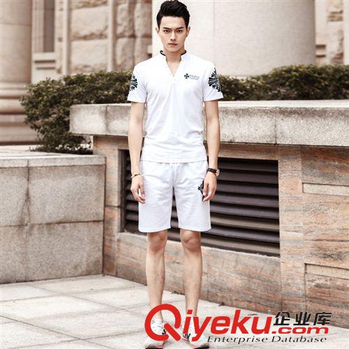 套裝專區(qū) 2015夏裝新款批發(fā)代理 時尚休閑男士短袖T恤衛(wèi)衣套裝 休閑運動服