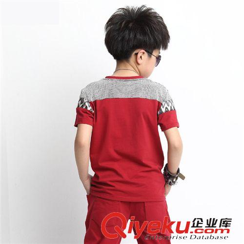 2015爆款專區(qū) 童裝 夏季男童套裝2015新款男童韓版中大童短袖童t恤童套裝批發(fā)