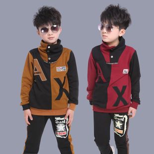 春秋季男童套裝 童裝套裝2014新春秋款精品男童中大童韓版休閑兒童套裝一件代發(fā)原始圖片2