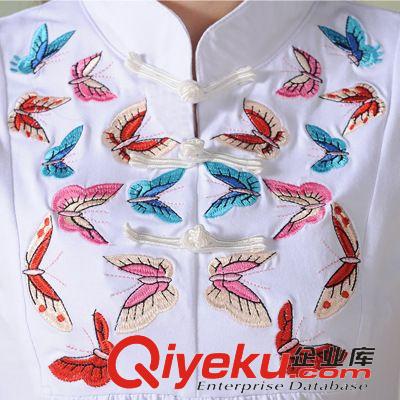 {新品推薦} 2015新款民族風精美蝴蝶繡花棉T大碼女裝寬松dmmm連衣裙