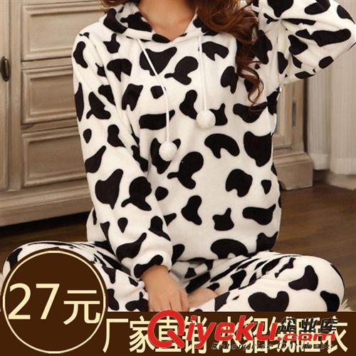 水貂絨/法蘭絨/珊瑚絨 睡衣家居服 超柔水貂絨家居服 卡通法蘭絨長袖睡衣女士 冬季珊瑚米奇保暖套裝