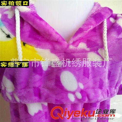 水貂絨/法蘭絨/珊瑚絨 睡衣家居服 女士卡通水貂絨睡衣套裝批發(fā) 秋冬季女士法蘭絨長袖保暖睡衣冬天原始圖片2