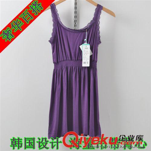2015新款莫代爾背心 批發新款夏季韓版背心/吊帶衫 女裝 中長款打底衫莫代爾蕾絲衫