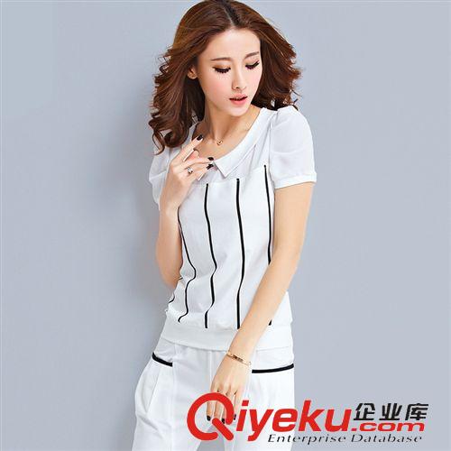 五月上新 1608#夏裝新款韓版女衛(wèi)衣套裝短袖七分褲休閑運動套裝女裝