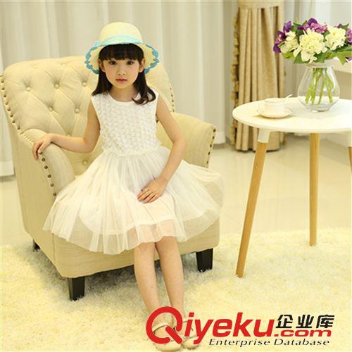 連衣裙 2015新款英倫童套裝女童夏裝蝴蝶結(jié)兩件套中大童兒童童裝一件代發(fā)